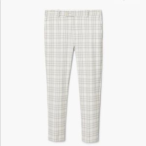 Mango Straight Plaid Pants